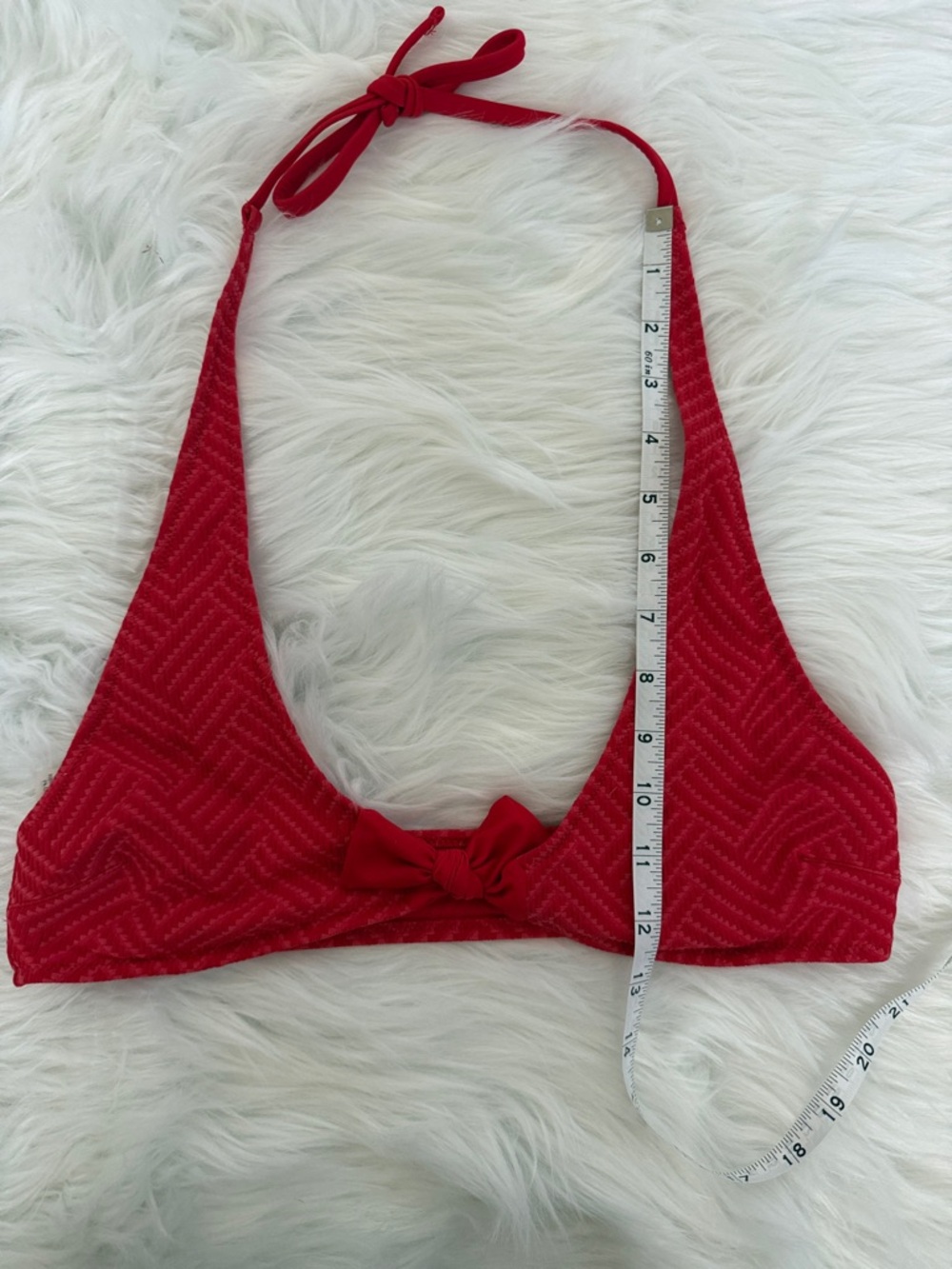 Aerie Vibrant Red Bikini Top Size Small - Picture 5 of 5